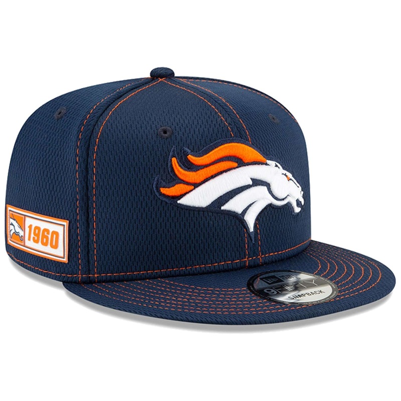 Denver Broncos New Era NFL 2019 Sideline Road 9FIFTY Snapback Hat – Navy