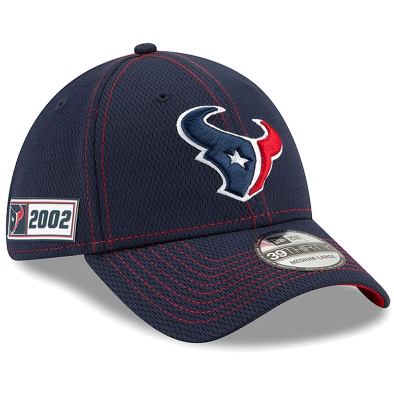Houston Texans New Era NFL 2019 Sideline Road 39THIRTY Stretch-Fit Curve Hat – Navy