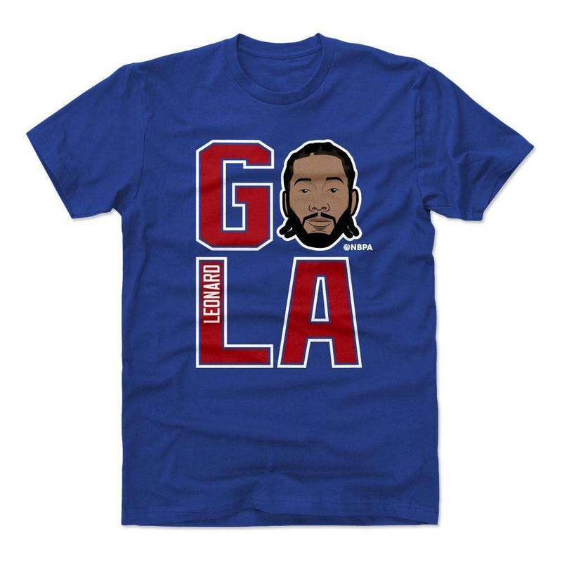 Kawhi Leonard Los Angeles Clippers 500 Level NBA Go LA T-Shirt – Blue