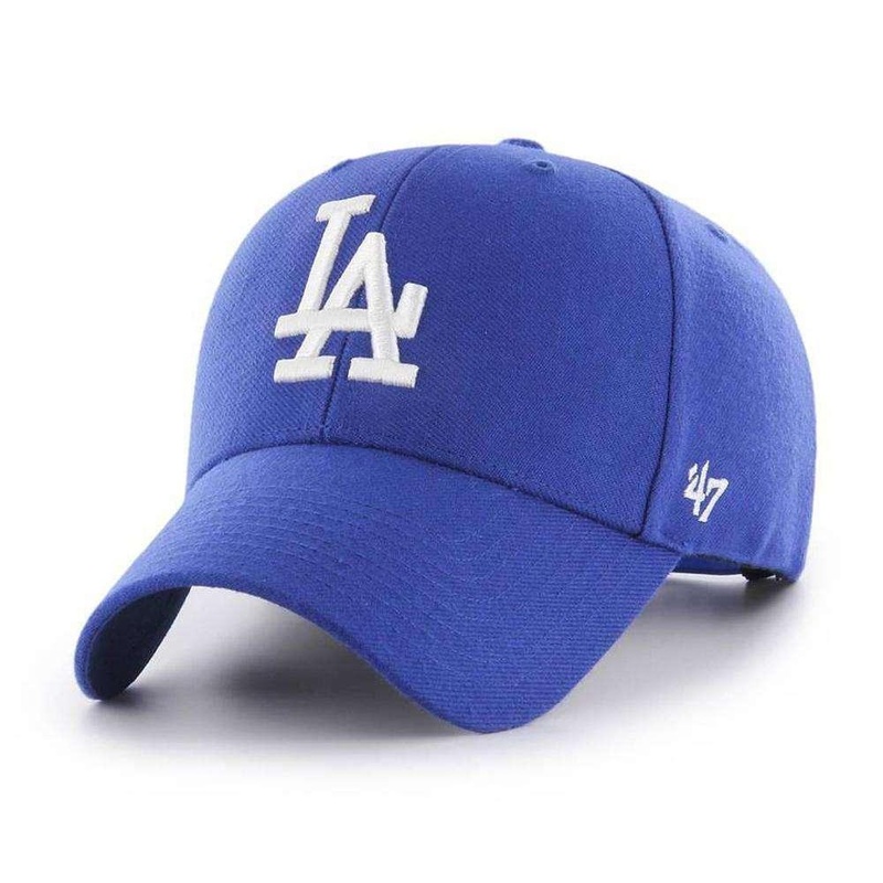 Los Angeles Dodgers ’47 MLB Team MVP Snapback Curve Hat – Blue