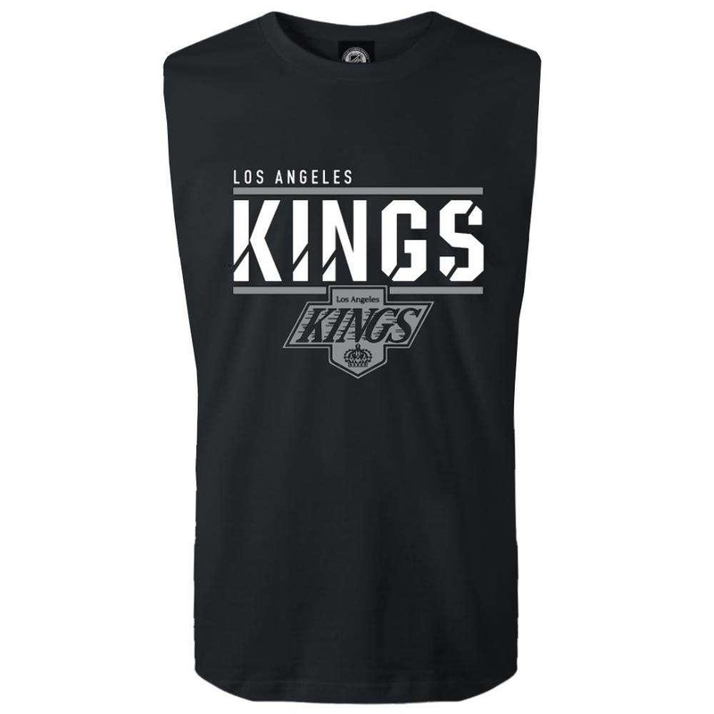 Los Angeles Kings Majestic NHL Team Flex Sleeveless Muscle T-Shirt – Black