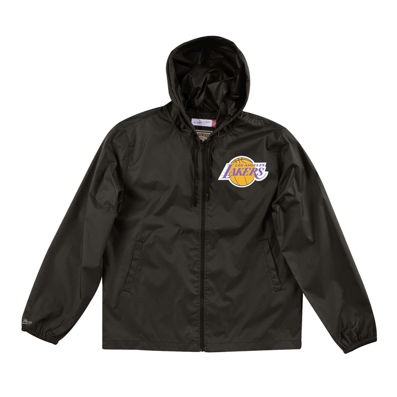 Los Angeles Lakers Mitchell & Ness NBA Team Captain Windbreaker Jacket – Black