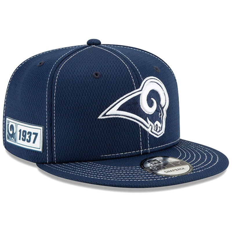 Los Angeles Rams New Era NFL 2019 Sideline Road 9FIFTY Snapback Hat – Navy