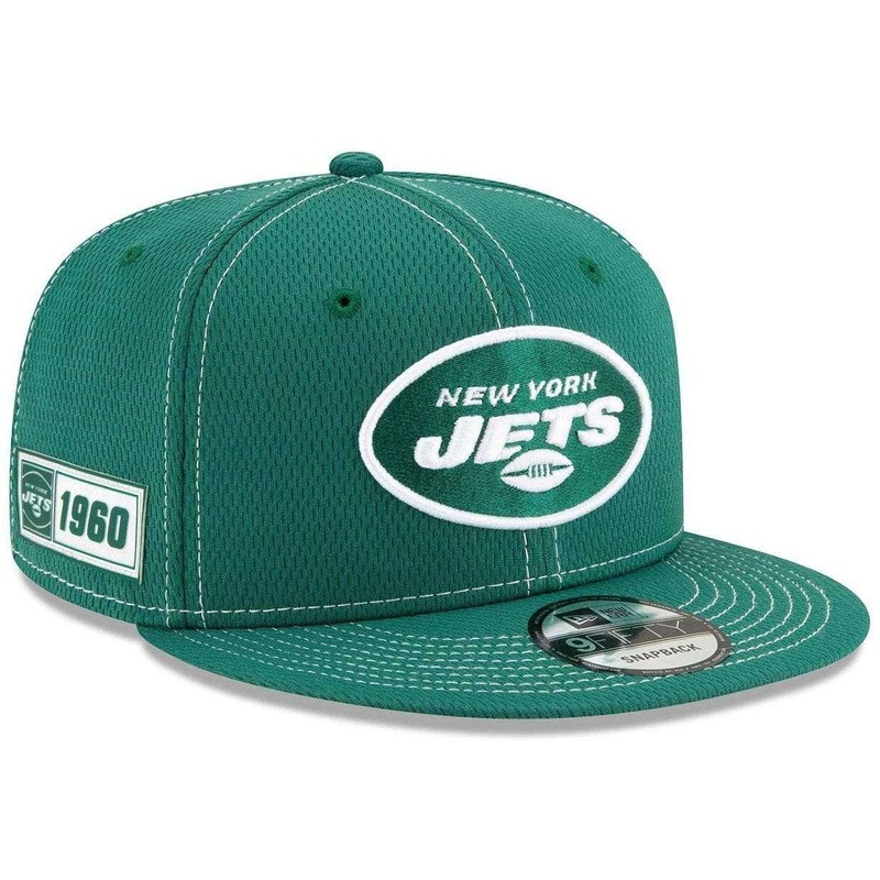 New York Jets New Era NFL 2019 Sideline Road 9FIFTY Snapback Hat – Green