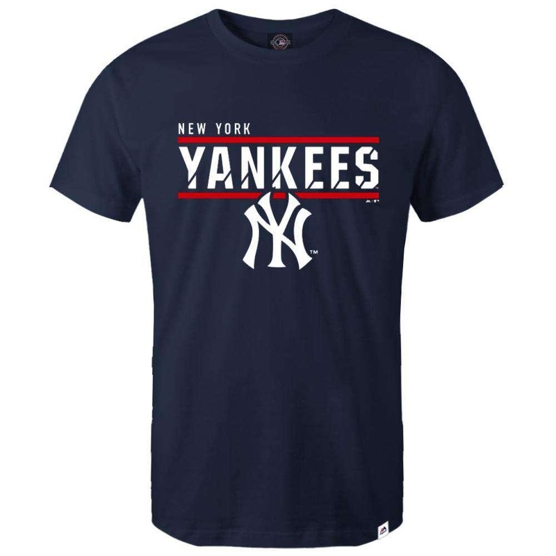 New York Yankees Majestic MLB Team Flex T-Shirt – Navy