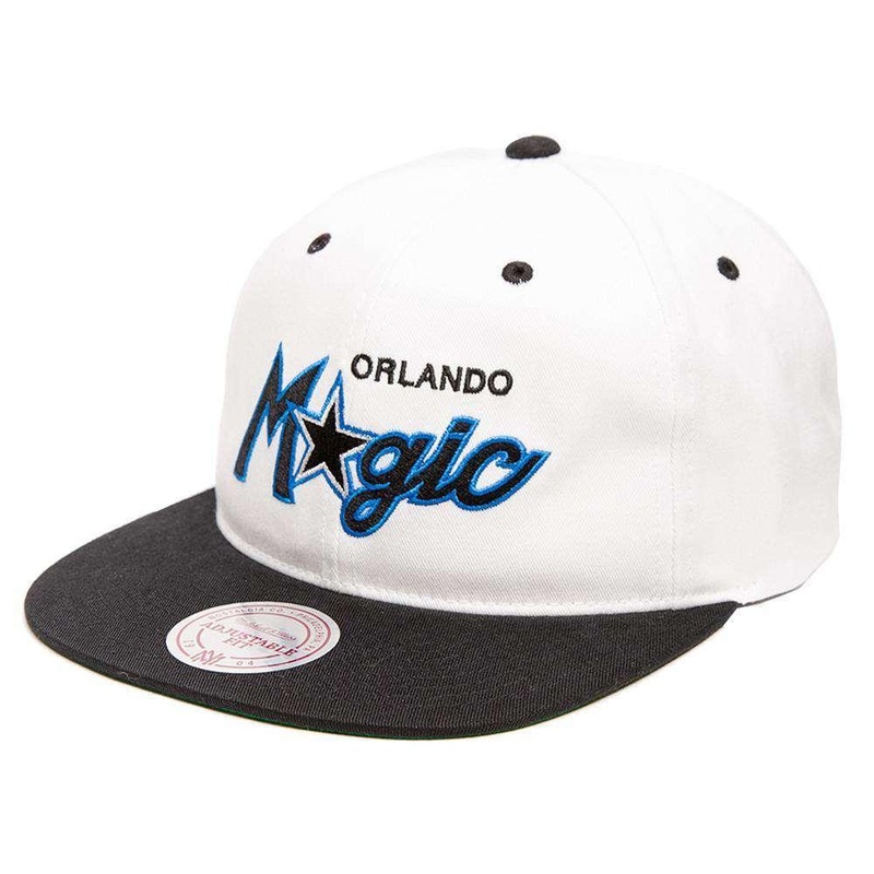 Orlando Magic Mitchell & Ness NBA Retro Script Snapback Hat – White