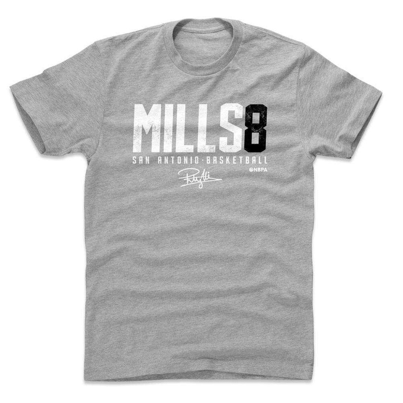Patty Mills San Antonio Spurs 500 Level NBA Elite T-Shirt – Gray