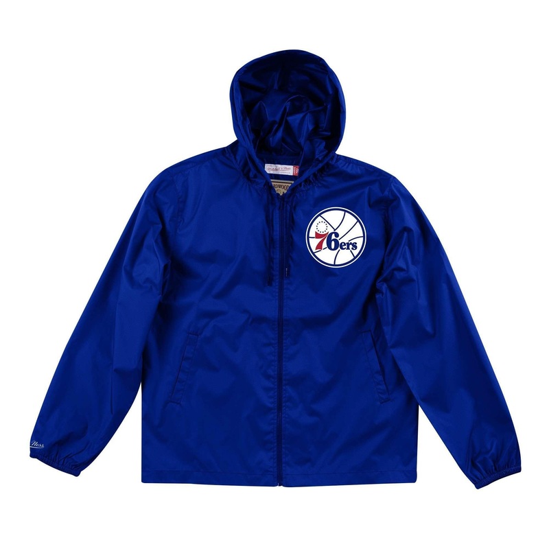 Philadelphia 76ers Mitchell & Ness NBA Team Captain Windbreaker Jacket – Royal