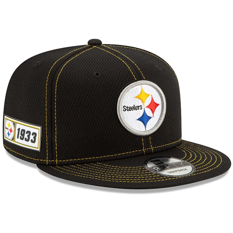 Pittsburgh Steelers New Era NFL 2019 Sideline Road 9FIFTY Snapback Hat – Black