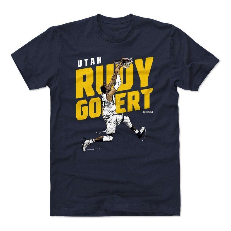 Rudy Gobert Utah Jazz 500 Level NBA Slam T-Shirt – Navy