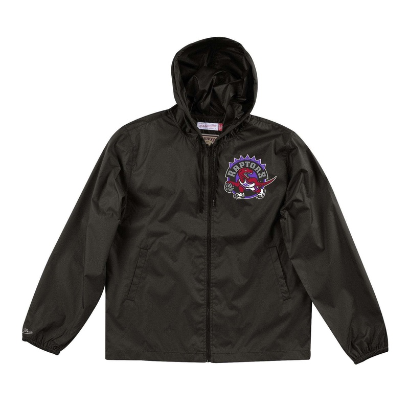 Toronto Raptors Mitchell & Ness NBA Team Captain Windbreaker Jacket – Black