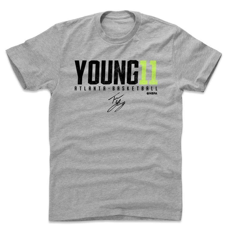 Trae Young Atlanta Hawks 500 Level NBA Elite T-Shirt – Gray