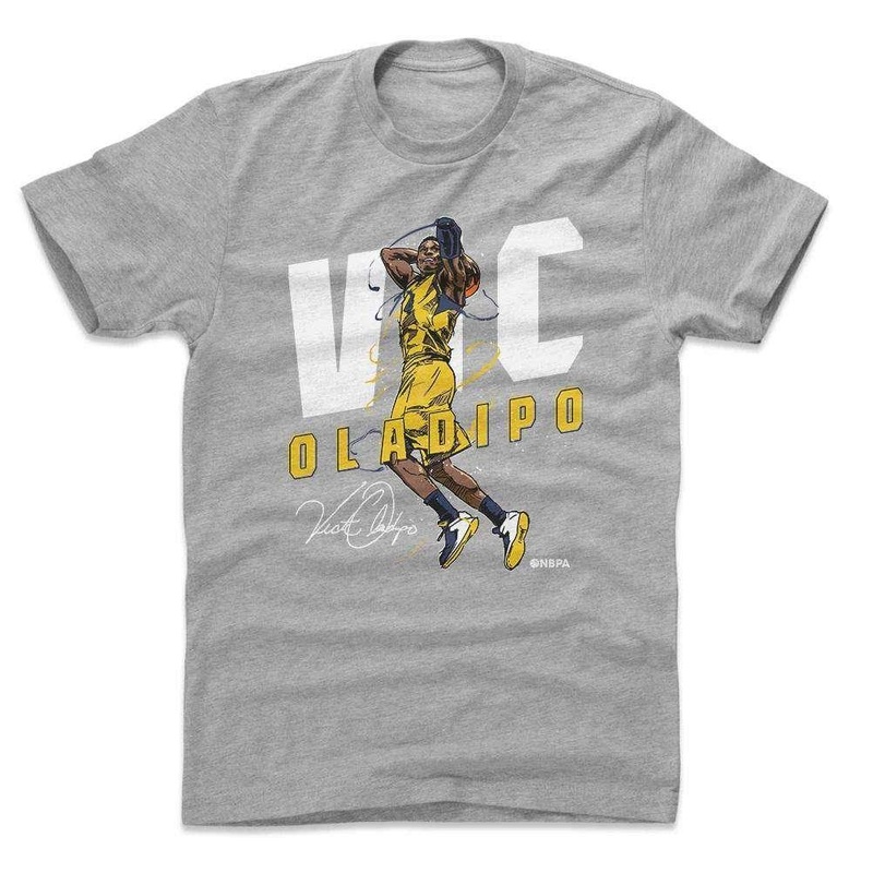 Victor Oladipo Indiana Pacers 500 Level NBA Slam T-Shirt – Gray