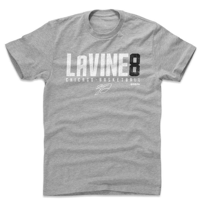 Zach Lavine Chicago Bulls 500 Level NBA Lavine8 T-Shirt – Gray