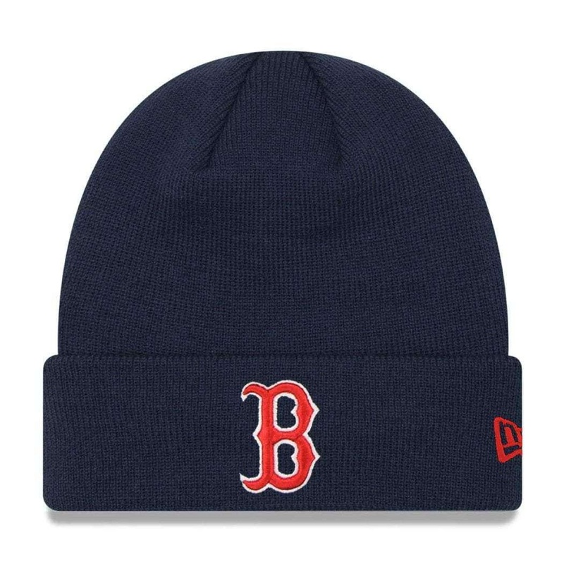 Boston Red Sox New Era MLB 6 Dart Team Cuff Knit Beanie – Navy