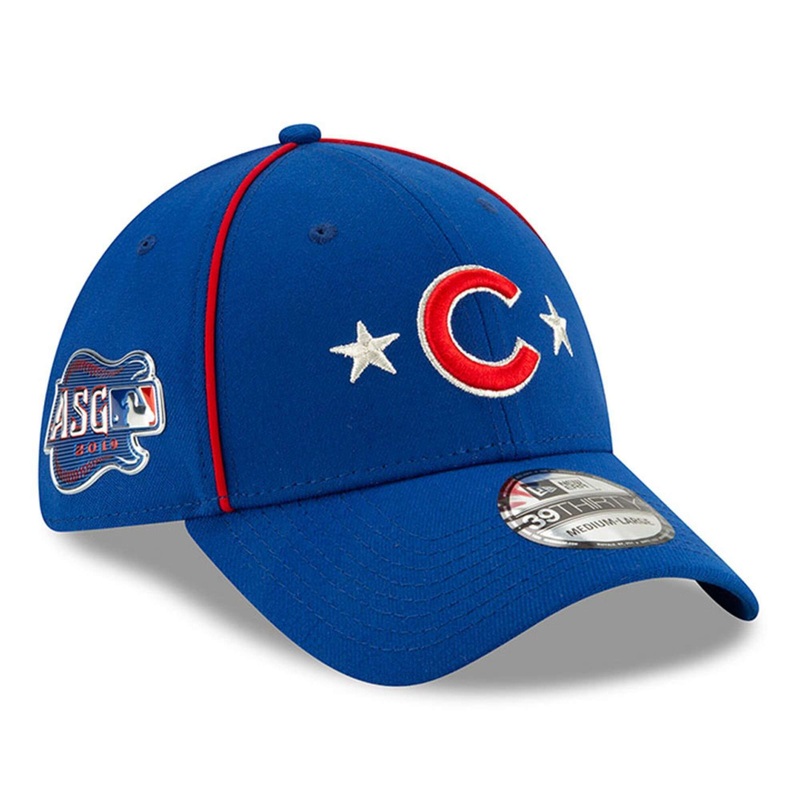 Chicago Cubs New Era MLB 2019 All Star 39THIRTY Stretch-Fit Curve Hat – Blue