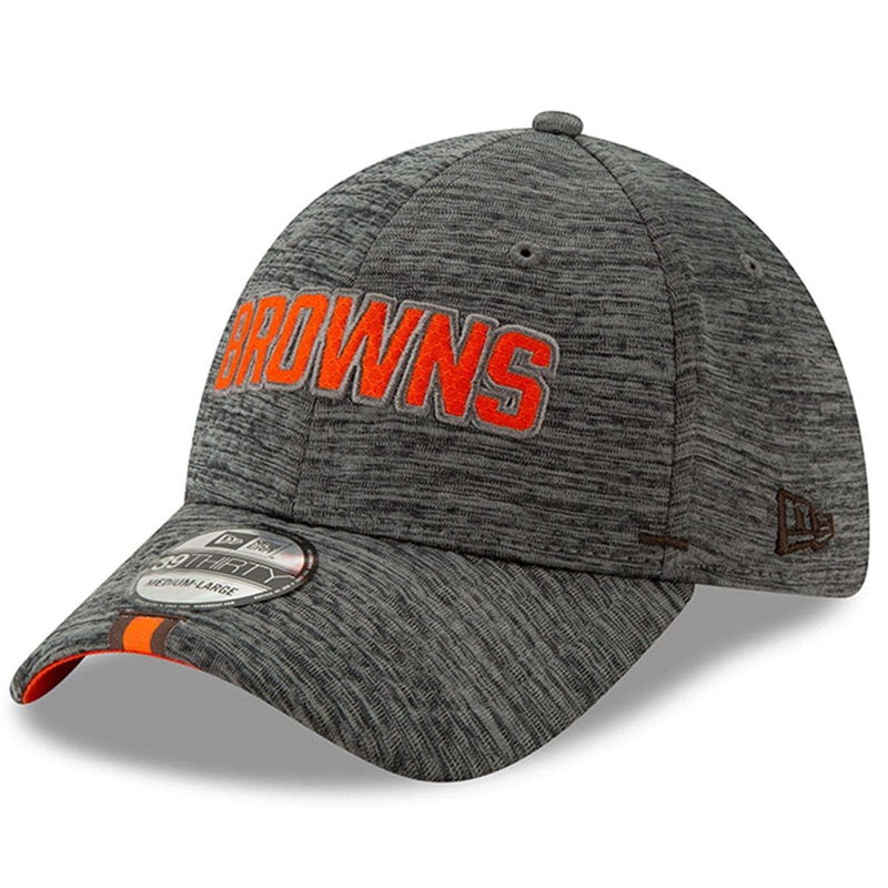 Cleveland Browns New Era 2019 NFL Training Camp 39THIRTY Stretch-Fit Hat – Graphite