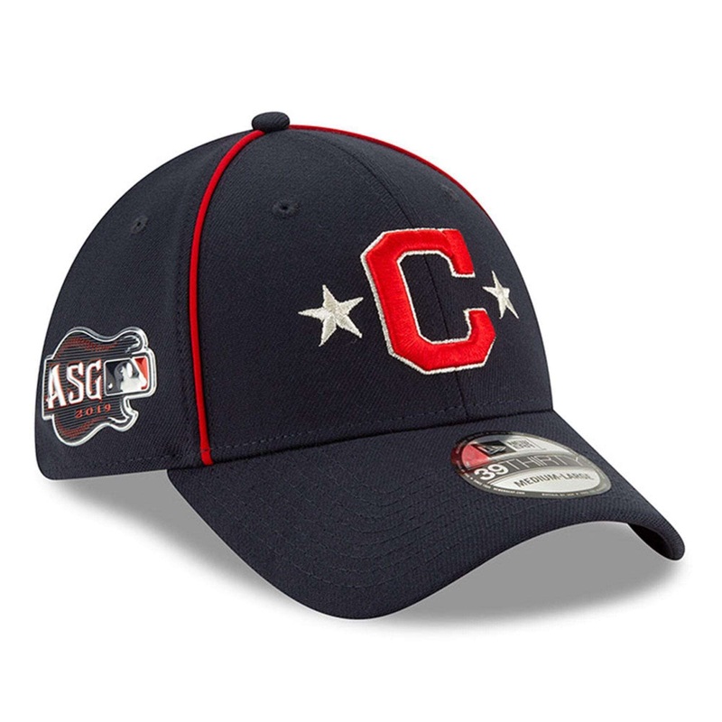 Cleveland Indians New Era MLB 2019 All Star 39THIRTY Stretch-Fit Curve Hat – Navy