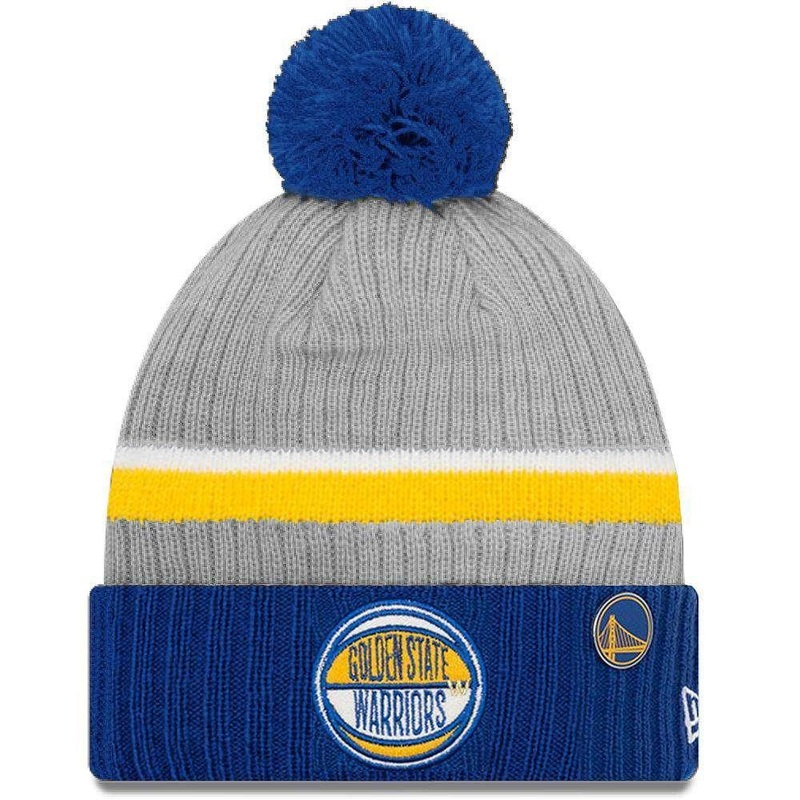 Golden State Warriors New Era 2019 NBA Draft Knit Beanie – Heather