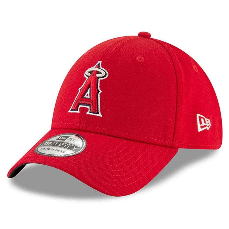 Los Angeles Angels New Era MLB Team Classic 39THIRTY Curve Hat – Red