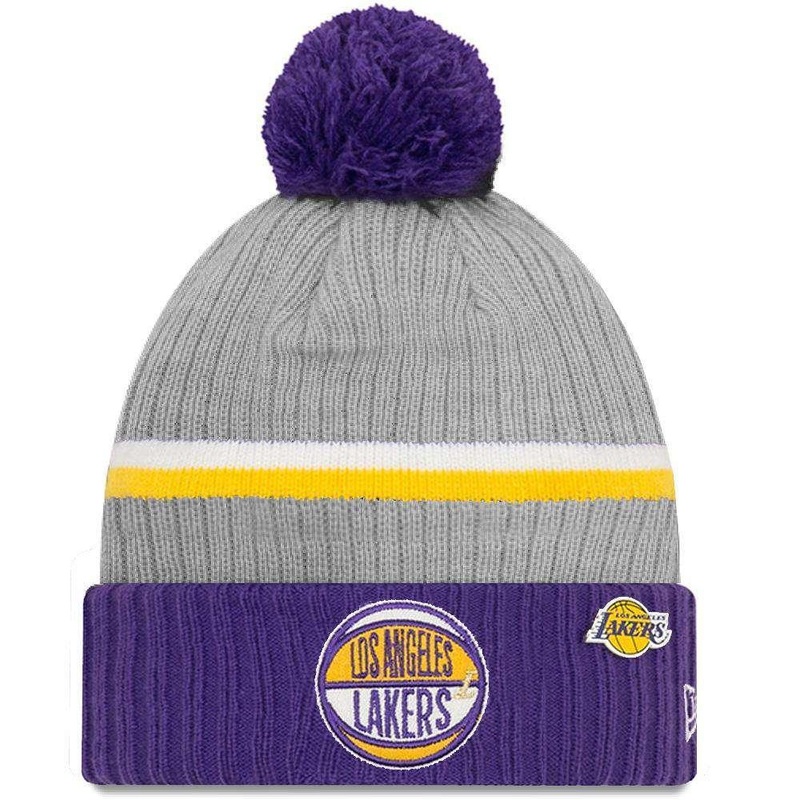 Los Angeles Lakers New Era 2019 NBA Draft Knit Beanie – Heather