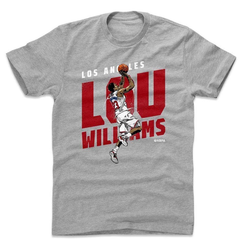 Lou Williams Los Angeles Clippers 500 Level NBA Jump T-Shirt – Grey