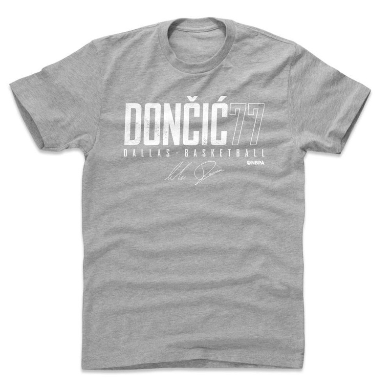 Luka Doncic Dallas Mavericks 500 Level NBA Elite T-Shirt – Grey