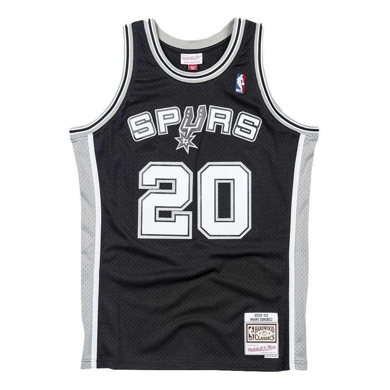 Manu Ginobil San Antonio Spurs Mitchell & Ness NBA Swingman Jersey – Black