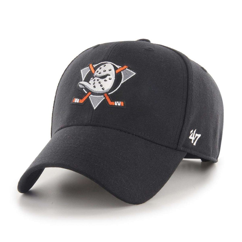 Mighty Ducks ’47 NHL Team MVP Curve Snapback Hat – Black
