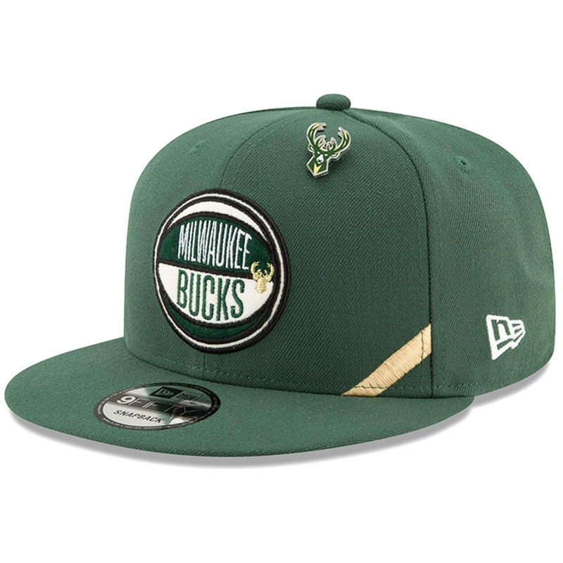Milwaukee Bucks New Era 2019 NBA Draft 9FIFTY Snapback Hat – Green