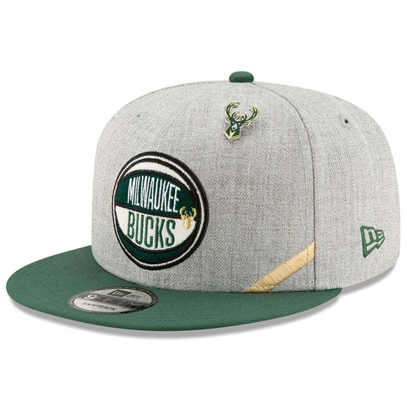 Milwaukee Bucks New Era 2019 NBA Draft 9FIFTY Snapback Hat – Heather
