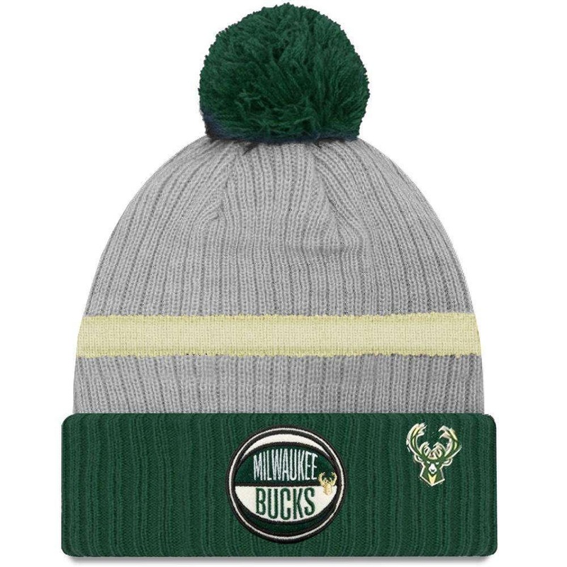 Milwaukee Bucks New Era 2019 NBA Draft Knit Beanie – Heather