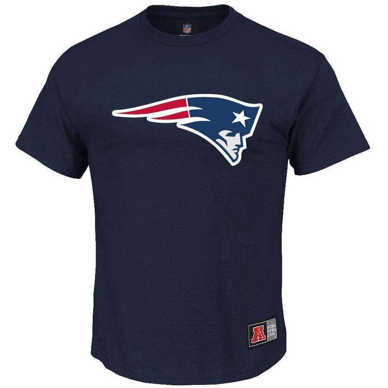 New England Patriots Majestic NFL Prism Logo T-Shirt – Navy
