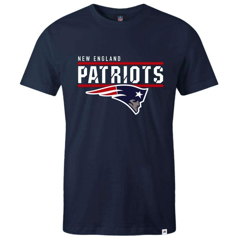 New England Patriots Majestic NFL Team Flex T-Shirt – Navy