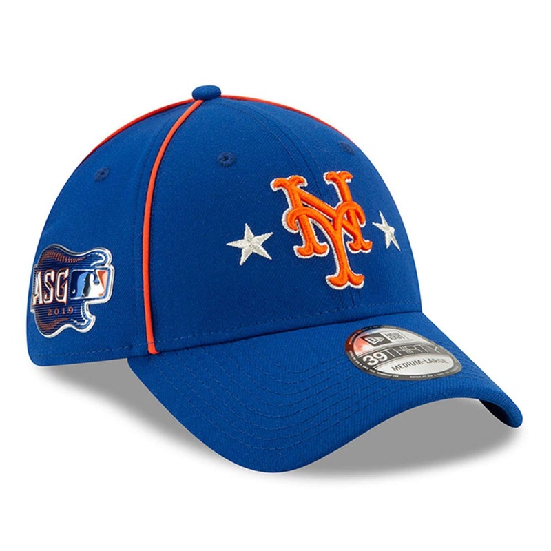 New York Mets New Era MLB 2019 All Star 39THIRTY Stretch-Fit Curve Hat – Blue