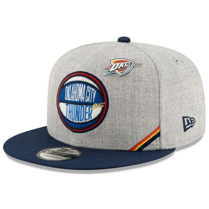Oklahoma City Thunder New Era 2019 NBA Draft 9FIFTY Snapback Hat – Heather