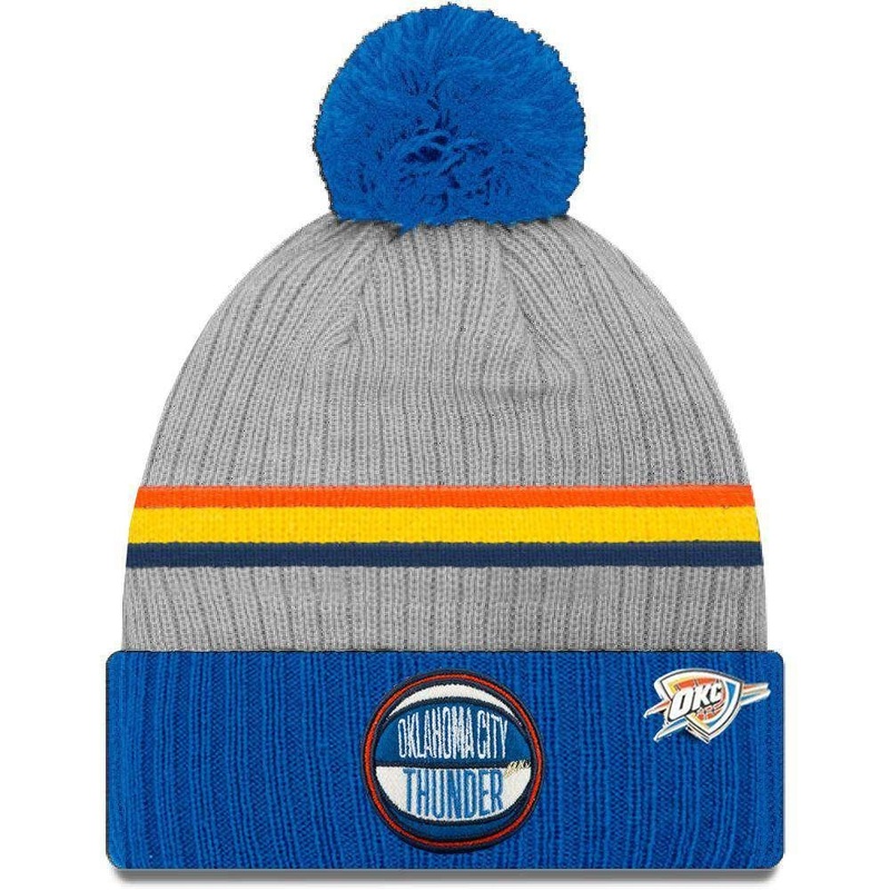 Oklahoma City Thunder New Era 2019 NBA Draft Knit Beanie – Heather