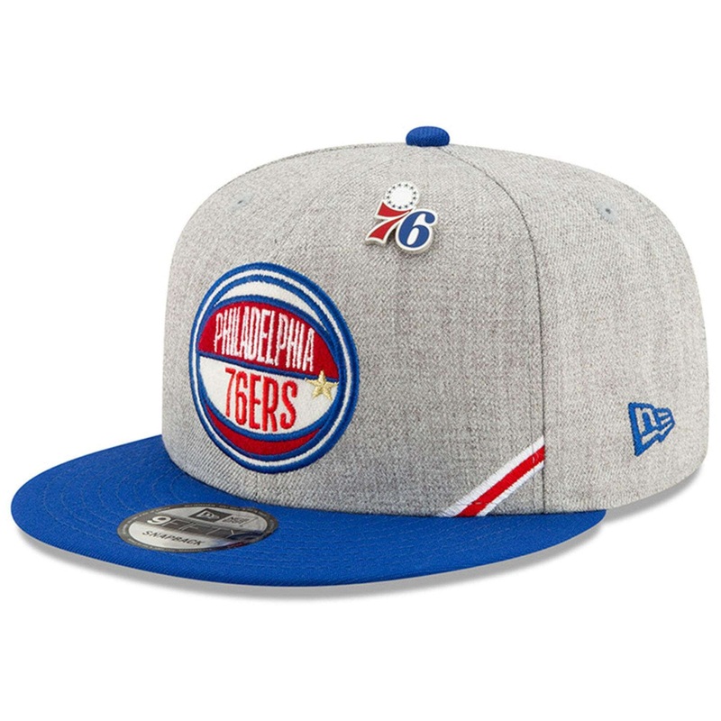 Philadelphia 76ers New Era 2019 NBA Draft 9FIFTY Snapback Hat – Heather