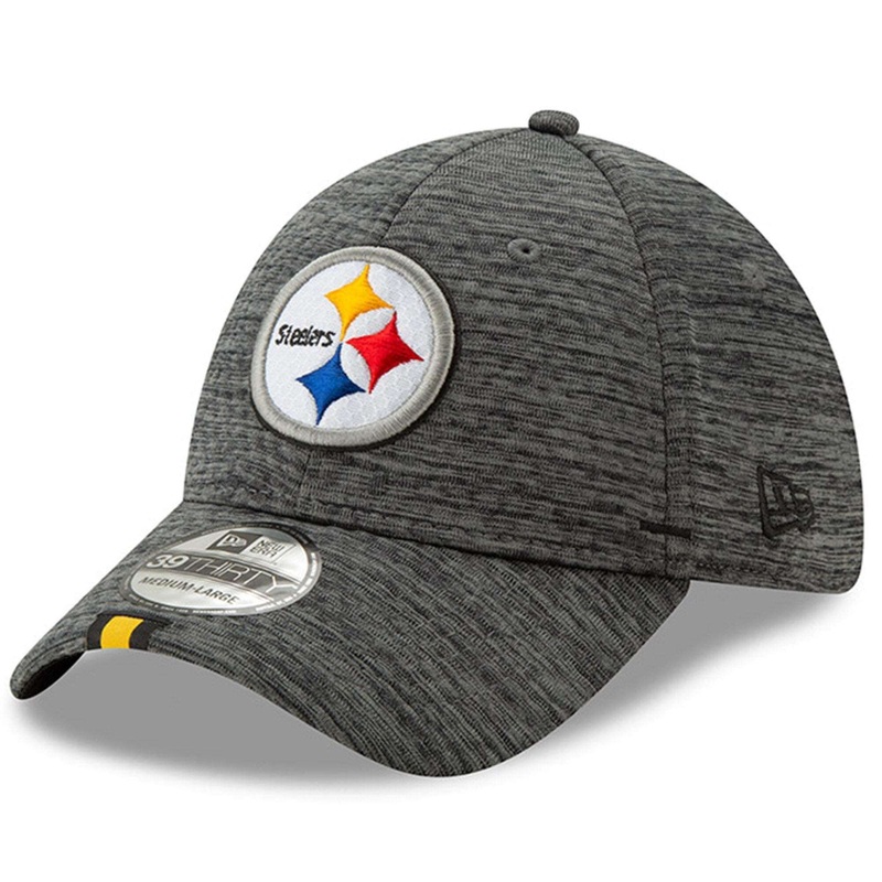 Pittsburgh Steelers New Era 2019 NFL Training Camp 39THIRTY Stretch-Fit Hat – Graphite