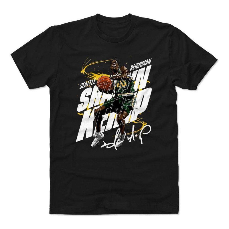 Shawn Kemp Seattle Supersonics 500 Level NBA Air T-Shirt – Black