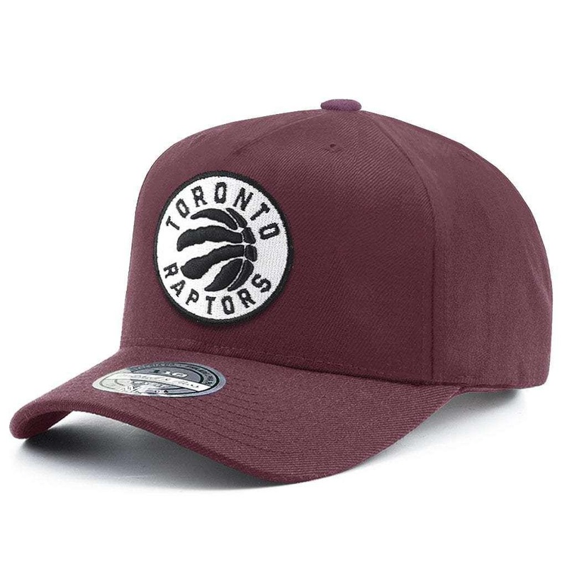 Toronto Raptors Mitchell & Ness NBA Colour Pop 110 Curve Snapback Hat – Burgundy