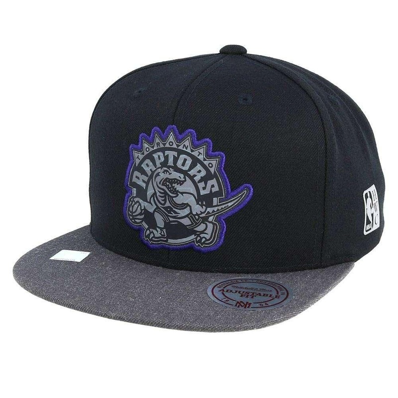 Toronto Raptors Mitchell & Ness NBA HWC Reflective Duo Snapback Hat – Black
