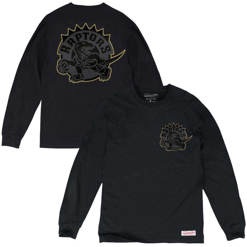 Toronto Raptors Mitchell & Ness NBA Presto Long Sleeve T-Shirt – Black