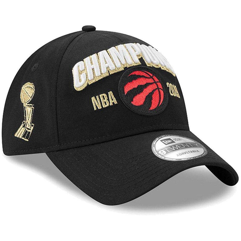 Toronto Raptors New Era 2019 NBA Champions 9TWENTY Curved Hat – Black
