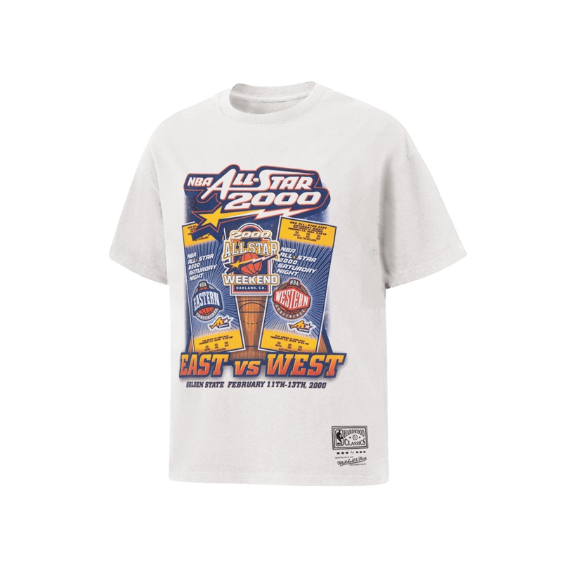 2000 NBA All-Star Event Mitchell & Ness NBA Vintage T-Shirt – Vintage White