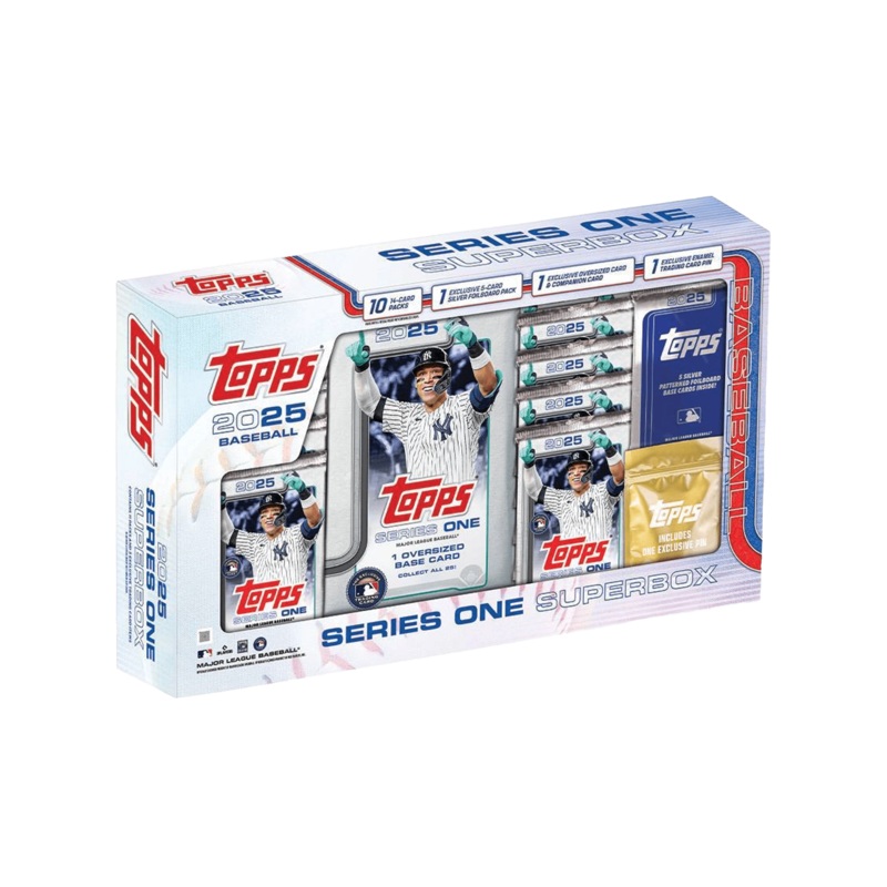 2025 Topps MLB Series 1 Baseball Trading Card Super Box