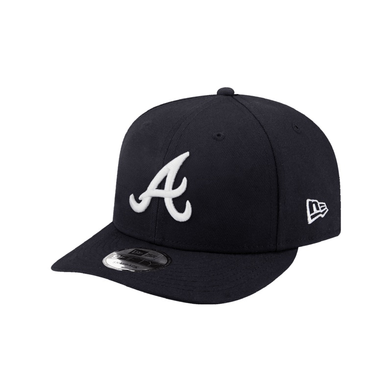 Atlanta Braves New Era MLB Team Pre-Curved 9FIFTY Snapback Hat – Navy