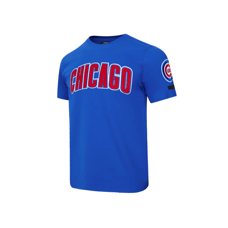 Chicago Cubs Pro Standard MLB Team Chenille Flex T-Shirt – Blue
