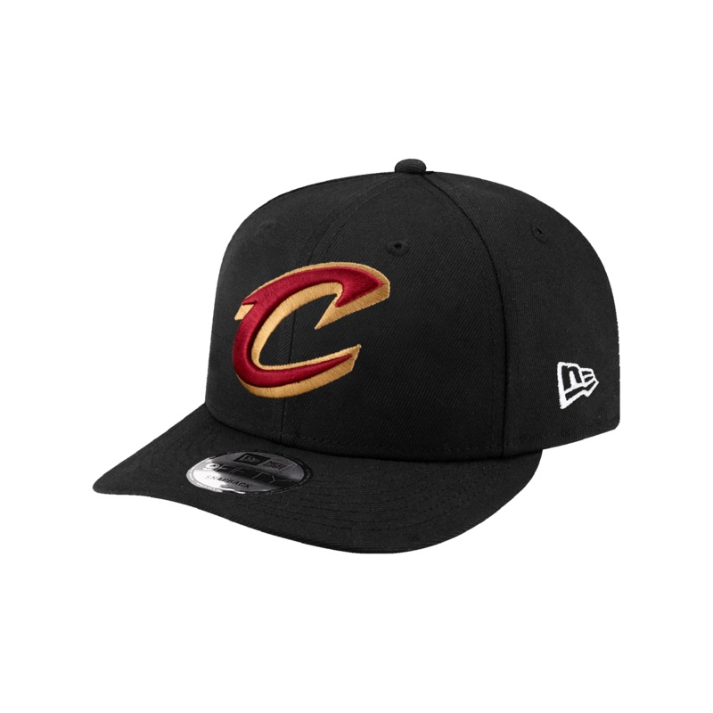 Cleveland Cavaliers New Era NBA Team Pre-Curved 9FIFTY Snapback Hat – Black