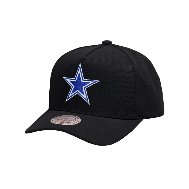 Dallas Cowboys Mitchell & Ness NFL Team Pro Pinch Snapback Hat – Black